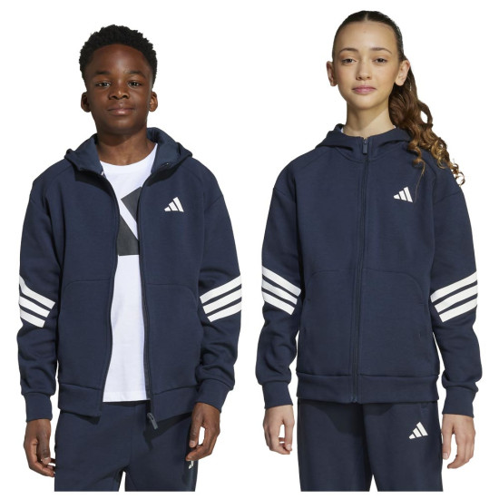 Adidas Παιδική ζακέτα Future Icons 3-Stripes Full-Zip Hoodie Adidas Παιδική ζακέτα Future Icons 3-Stripes Full-Zip Hoodie